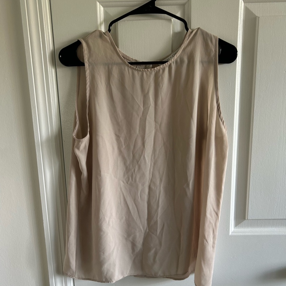 Violet & Claire Light Tan Blouse